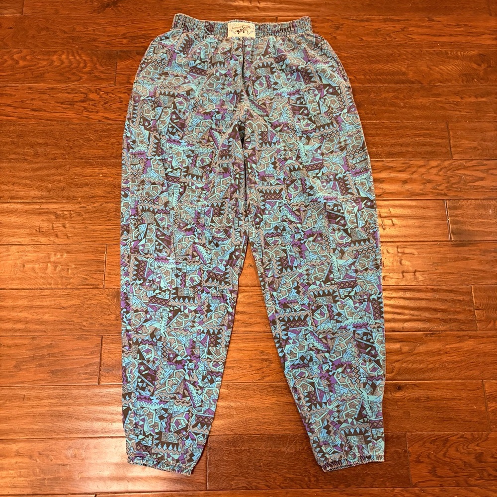Vtg Gecko Hawaii Baggy Pants Surfer Skater Parachute MC Hammer 80s 90s